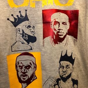 Long sleeve or shirt custom made Lebron James Tee.